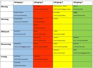 AG-Plan 1. Halbjahr 24/25